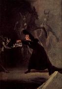Francisco de Goya Die Lampe des Teufels painting